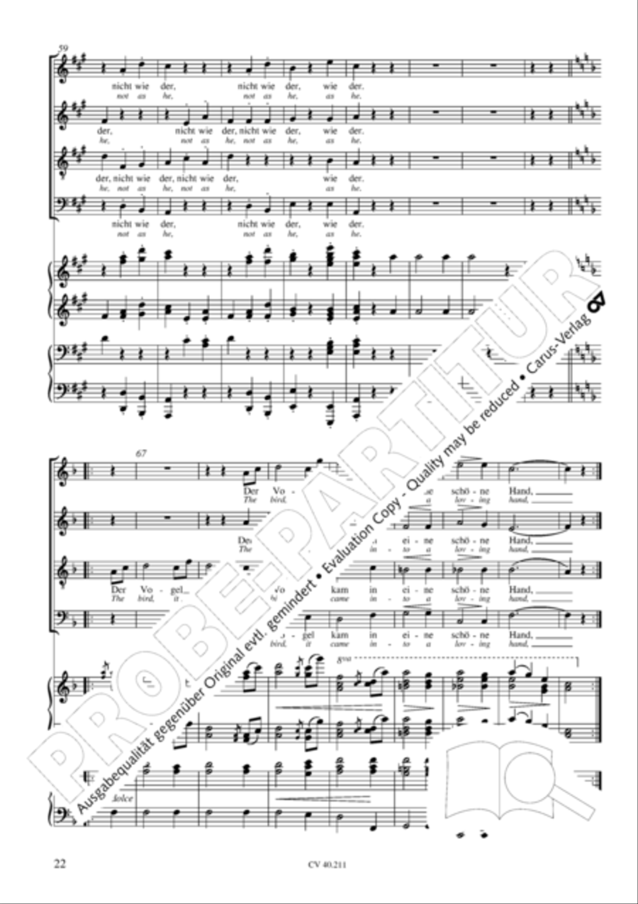 Liebeslieder-Walzer, Op. 52 Choir scores gallery preview page 23
