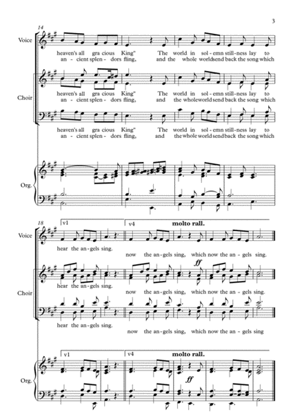 It Came Upon The Midnight Clear, Hymn Concertato for Congregation, Choir and Organ image number null
