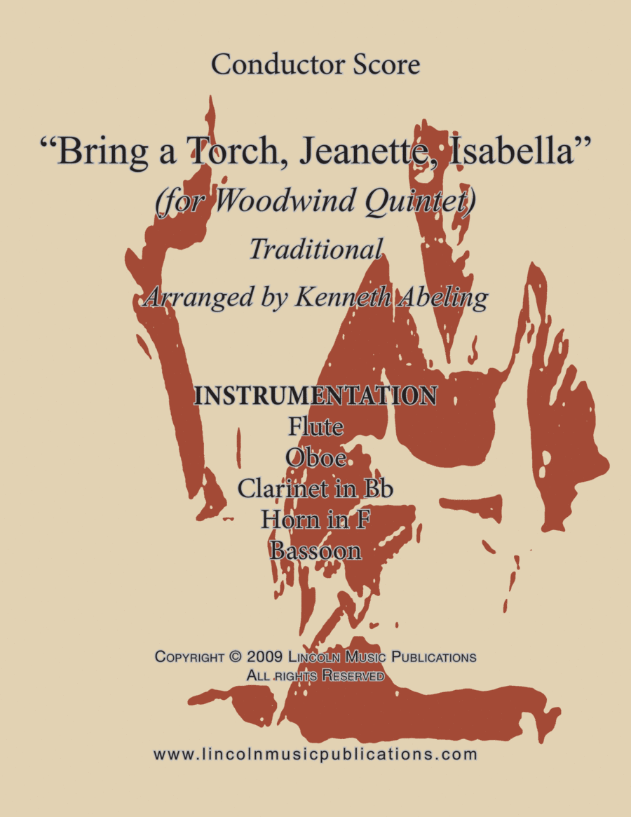 Bring a Torch Jeanette, Isabella (for Woodwind Quintet) image number null
