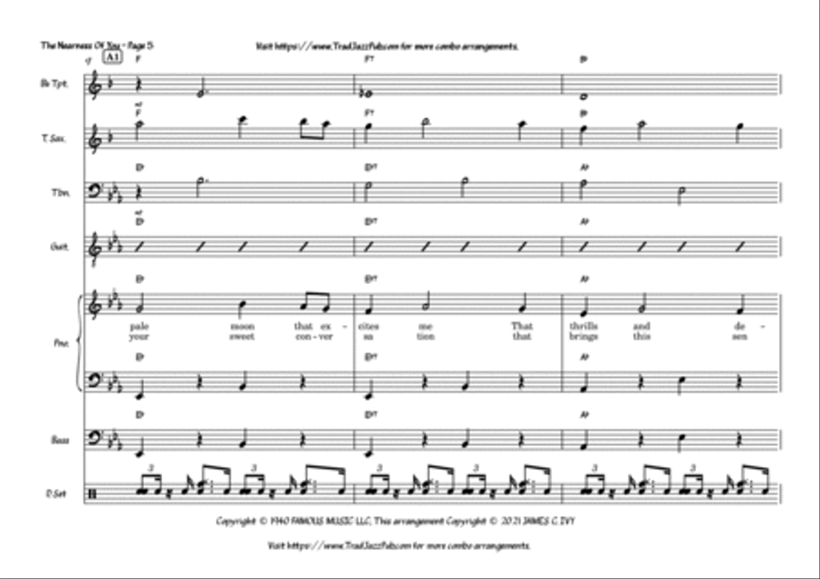 The Nearness Of You Large Ensemble scores gallery preview page 5