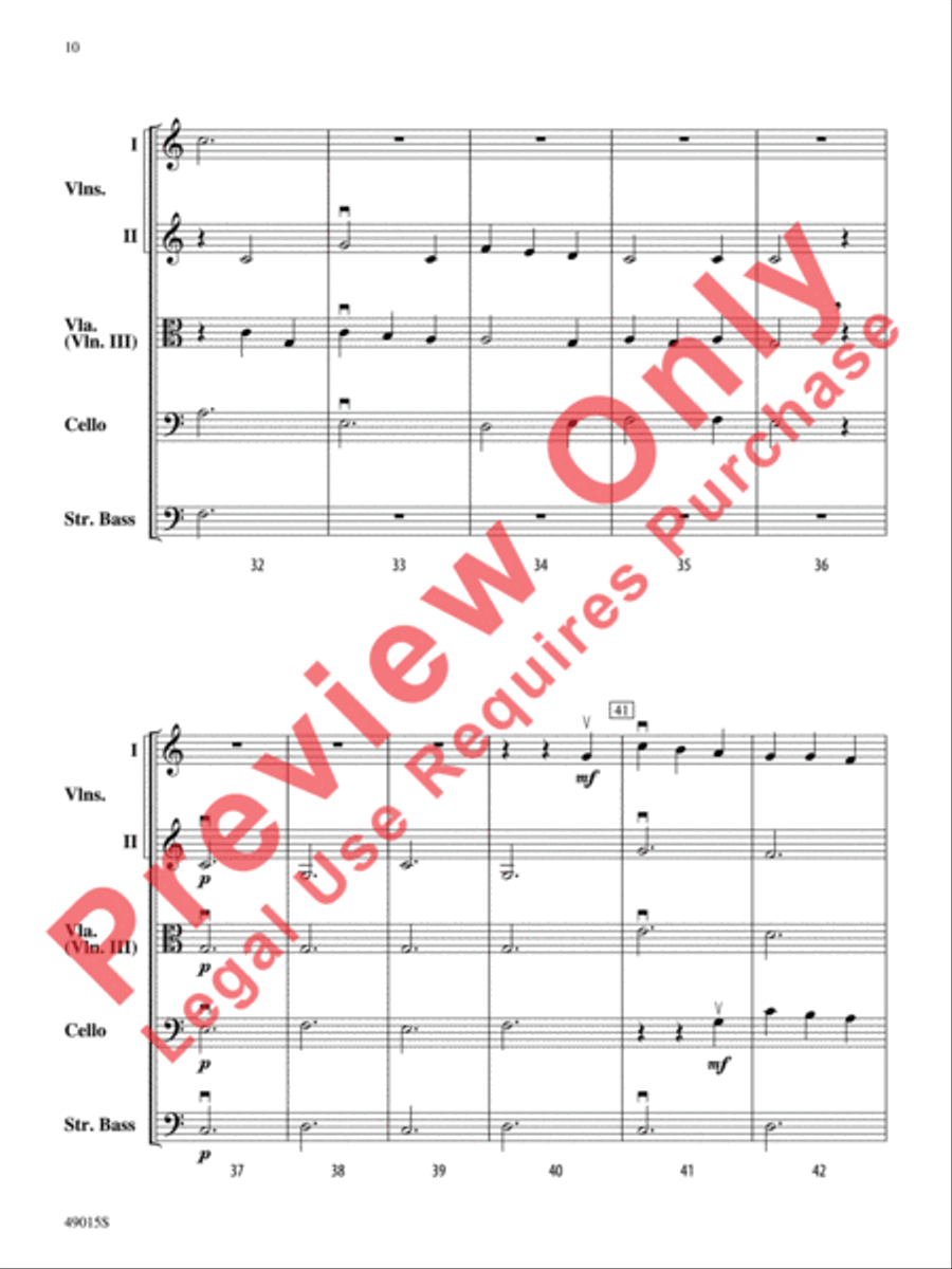 Petite Suite Française Petite Suite Française String Orchestra scores gallery preview page 11