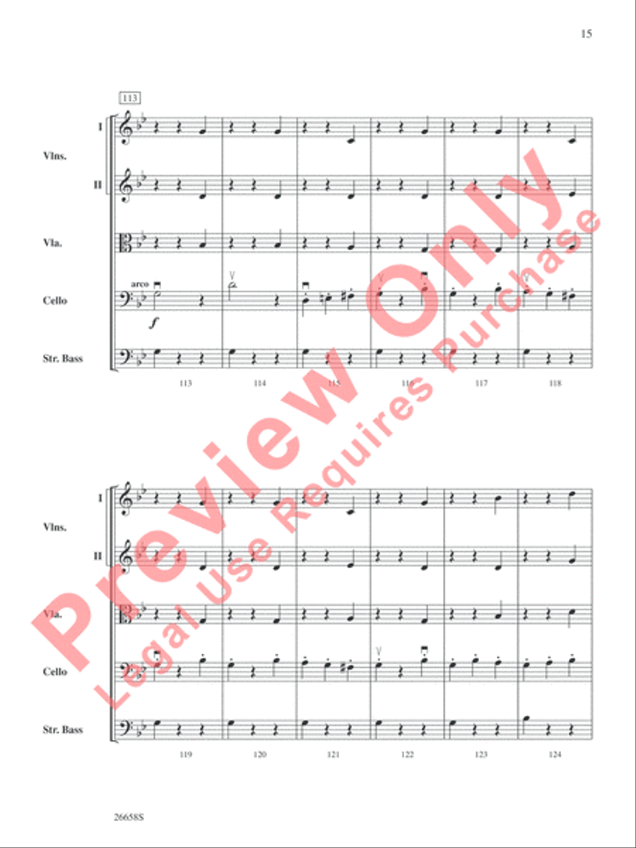 Halloween Spooktacular String Orchestra scores gallery preview page 16