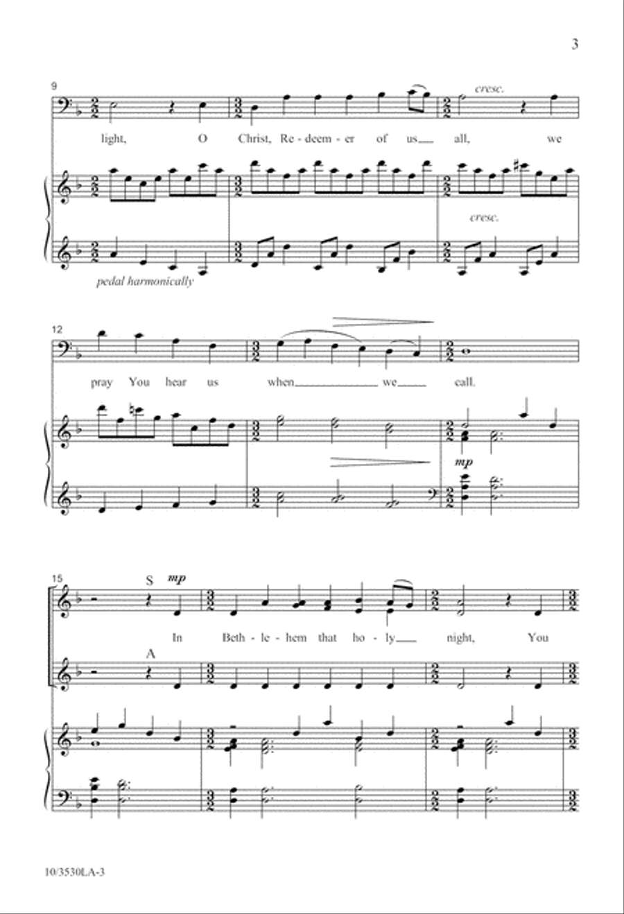 Creator of the Stars of Night 4-Part scores gallery preview page 3