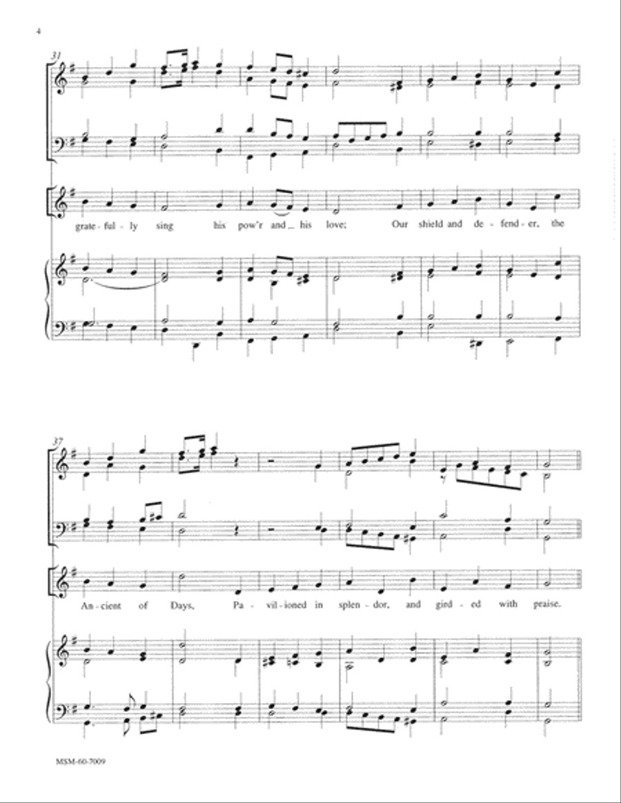Oh, Worship the King Oh, Worship the King Choir scores gallery preview page 4