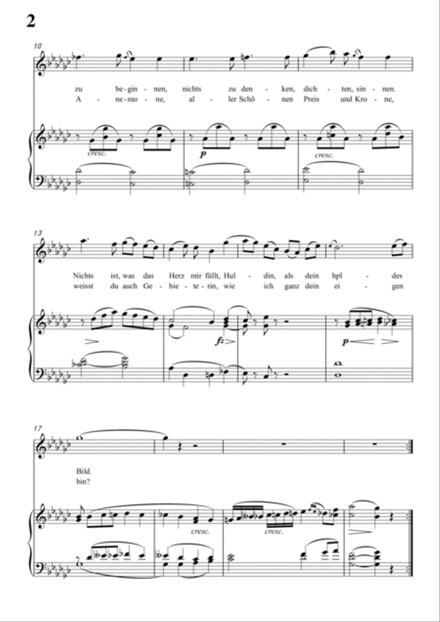 Schubert-Huldigung in bG for Vocal and Piano Voice scores gallery preview page 3