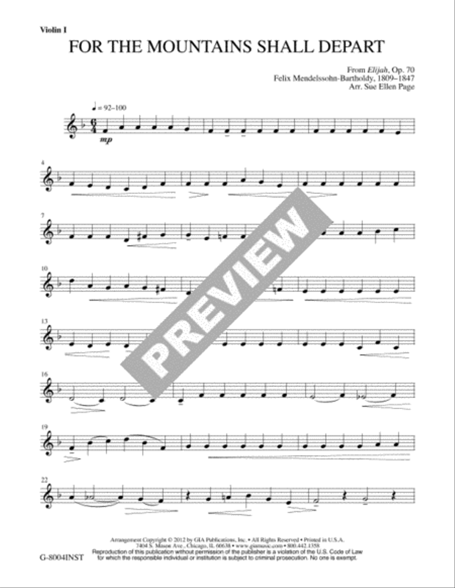 For the Mountains Shall Depart - Instrument edition Oboe scores gallery preview page 2