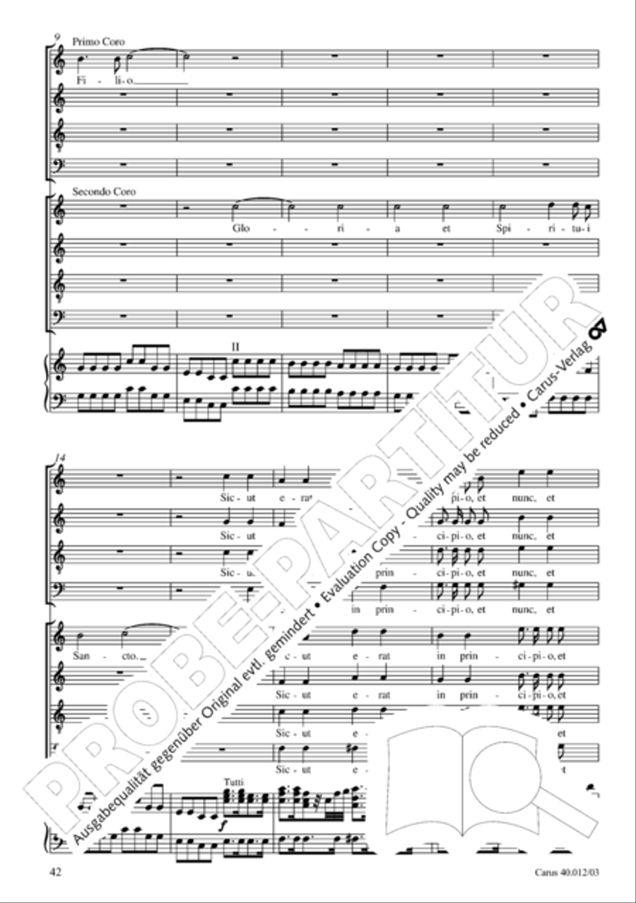 Beatus vir (How blest is he) Psalm 111 4-Part scores gallery preview page 43