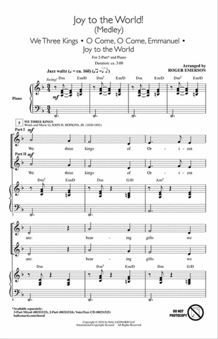 Joy to the World! (Medley) 2-Part scores gallery preview page 2