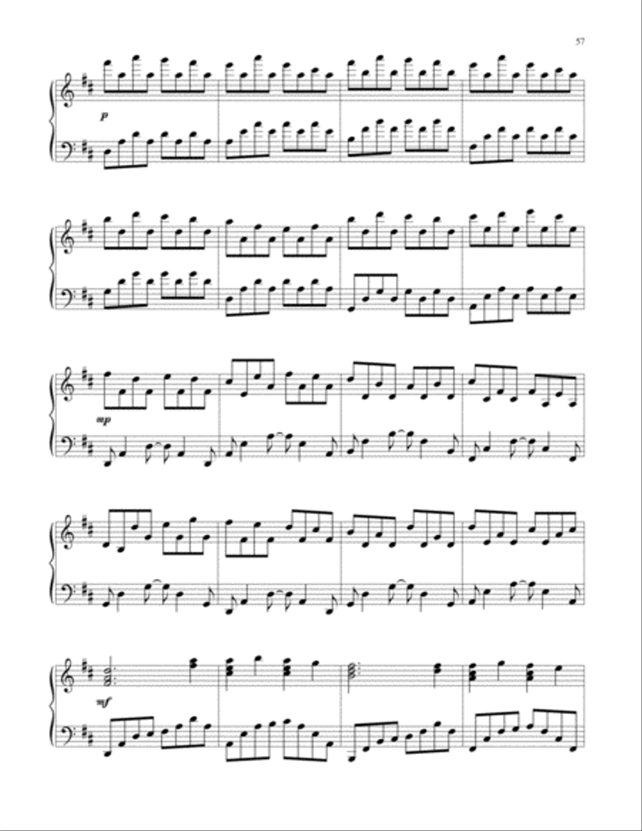 Piano Weavings Volume 2 Piano Solo scores gallery preview page 58