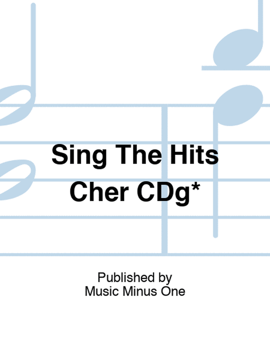 Sing The Hits Cher CDg*