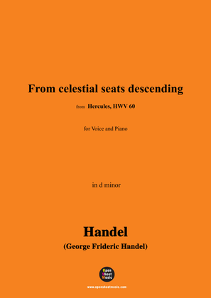 Book cover for Handel-From celestial seats descending,from 'Hercules,HWV 60',in d minor