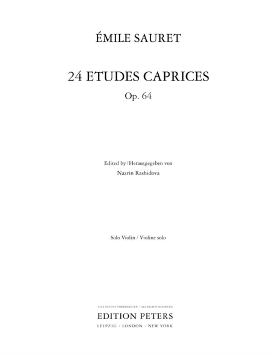 24 Etudes Caprices, Op. 64