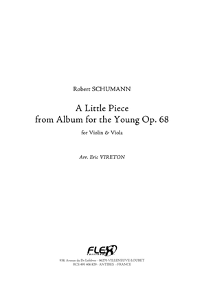 Book cover for A Little Piece - from Album for the Young Opus 68 No. 5