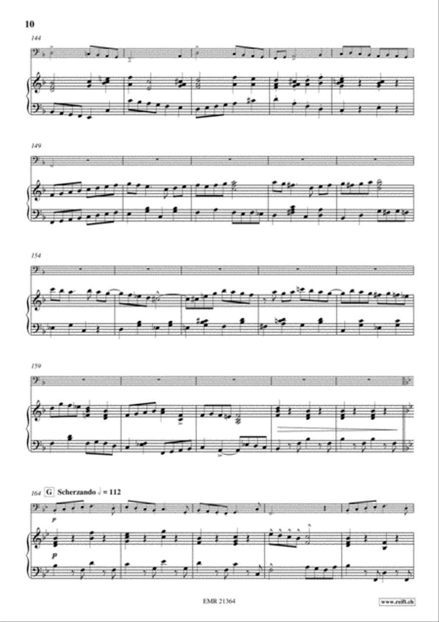 Concerto No. 4 Bass Trombone scores gallery preview page 10