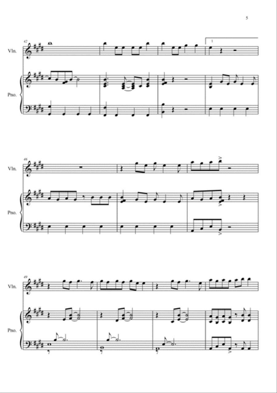 Pretty Pretty Violin Solo scores gallery preview page 5