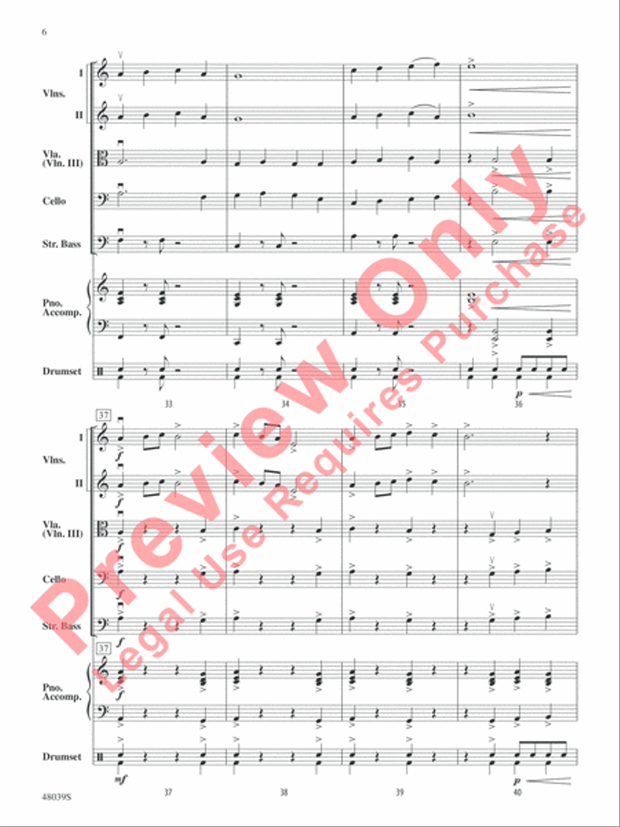 Gibraltar: The Rock String Orchestra scores gallery preview page 7