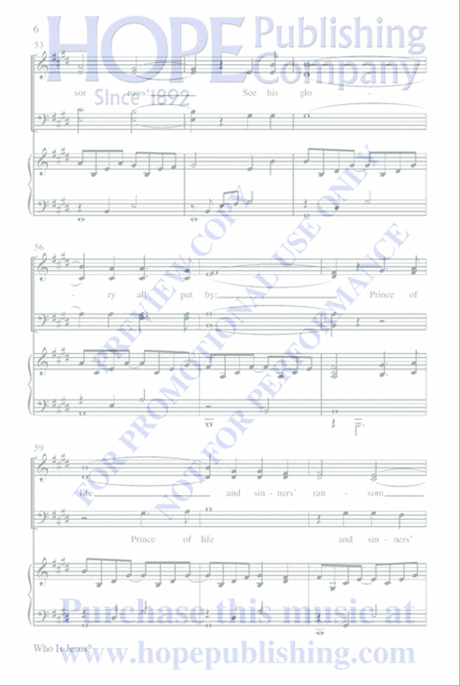 Who Is Jesus? 4-Part scores gallery preview page 10