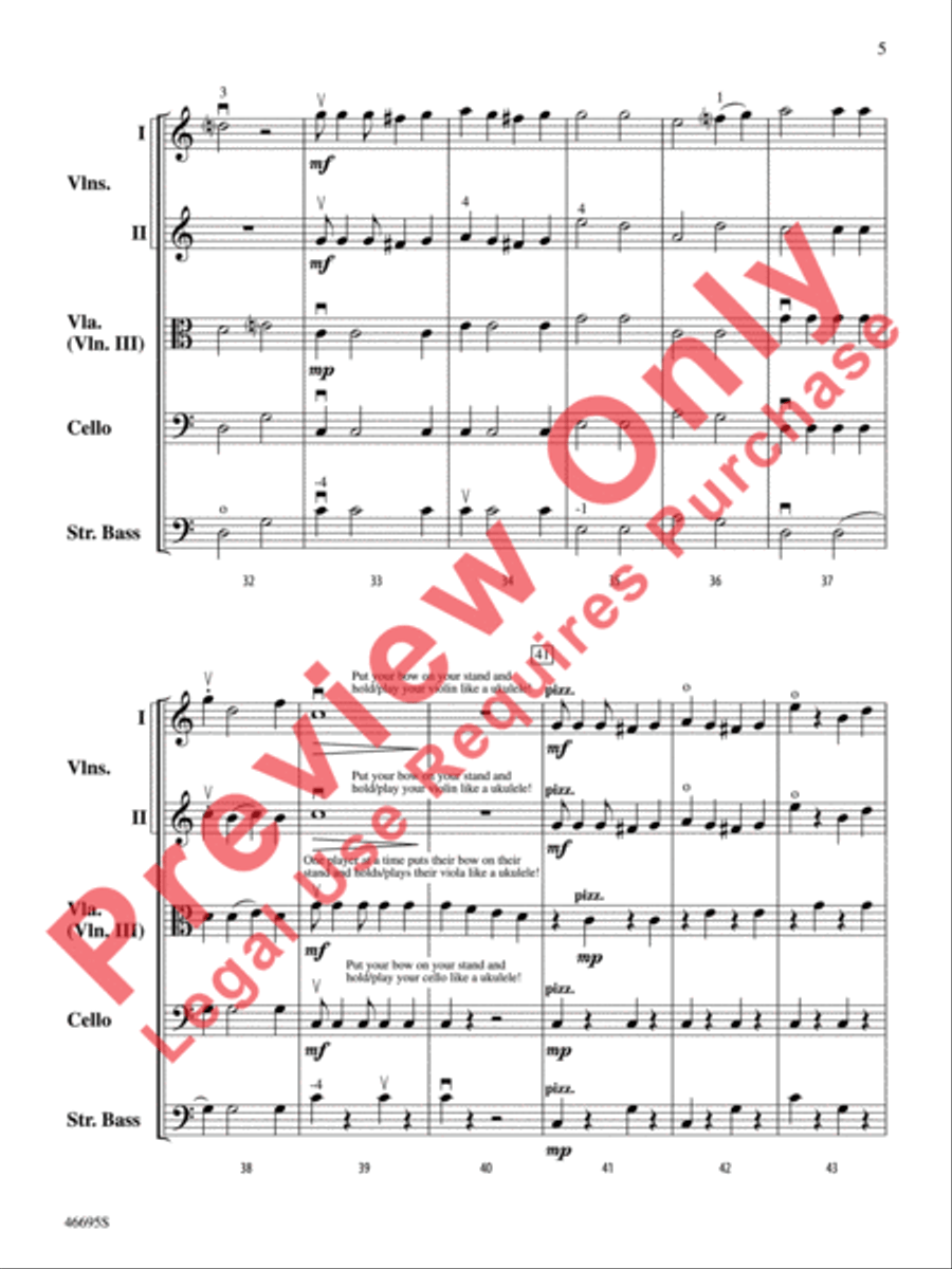 Mele Kalikimaka String Orchestra scores gallery preview page 6