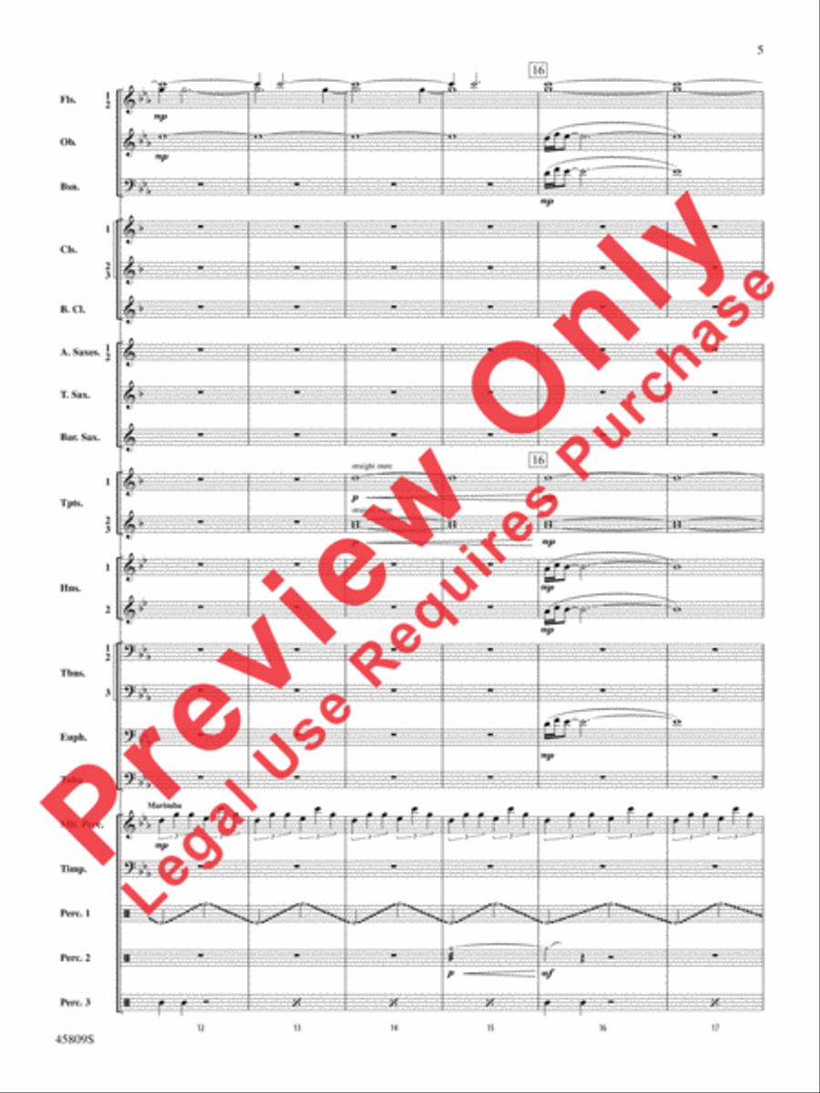 At the Movies with James Horner Concert Band scores gallery preview page 6
