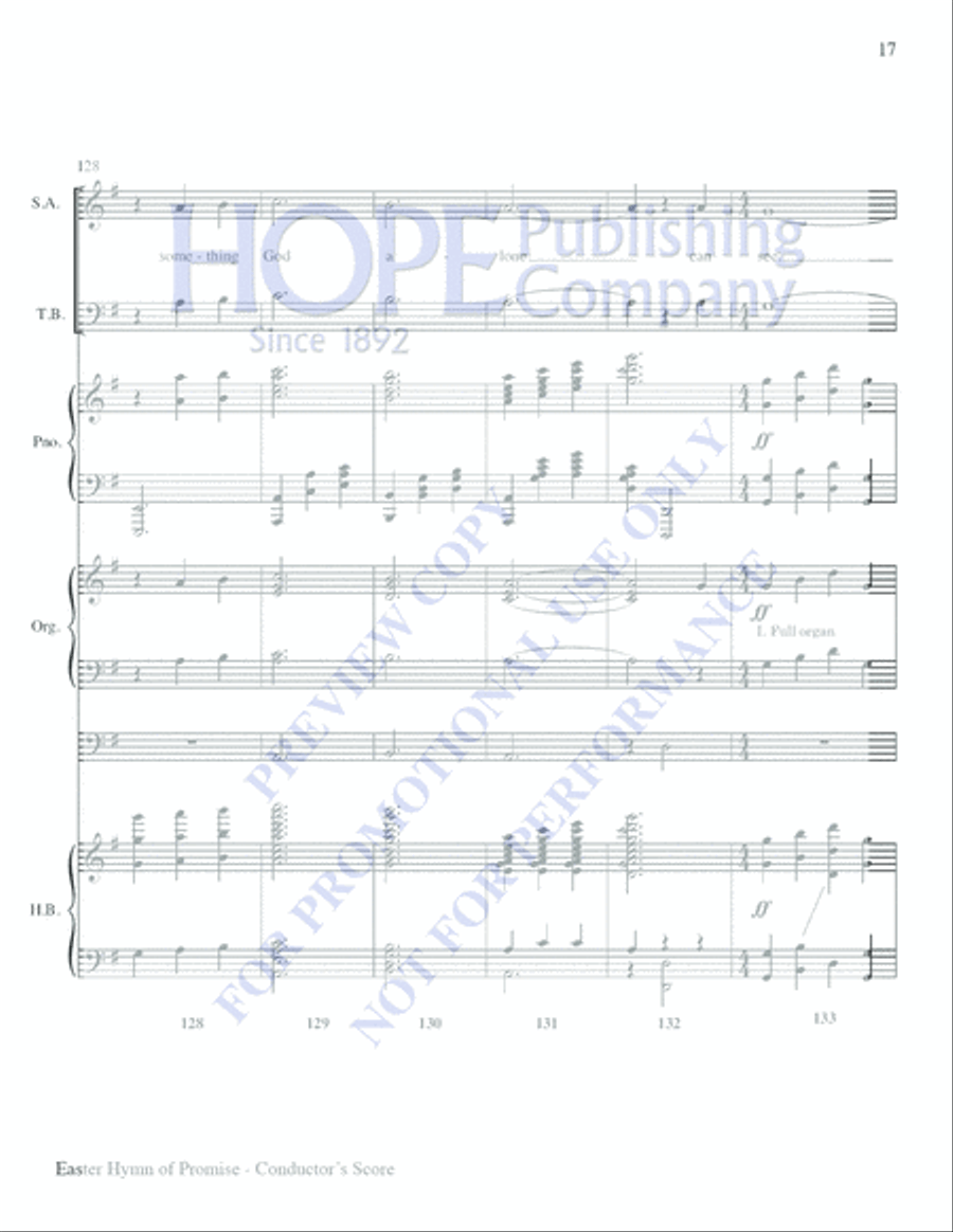 Easter Hymn of Promise Easter Hymn of Promise Choir scores gallery preview page 16