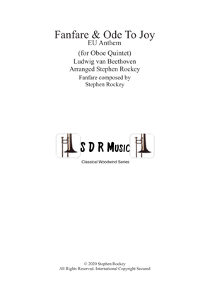 Book cover for Fanfare and Ode To Joy for Oboe Quintet