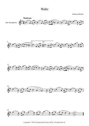 Waltz (Op. 39 No. 15) - Johannes Brahms (Alto Sax)