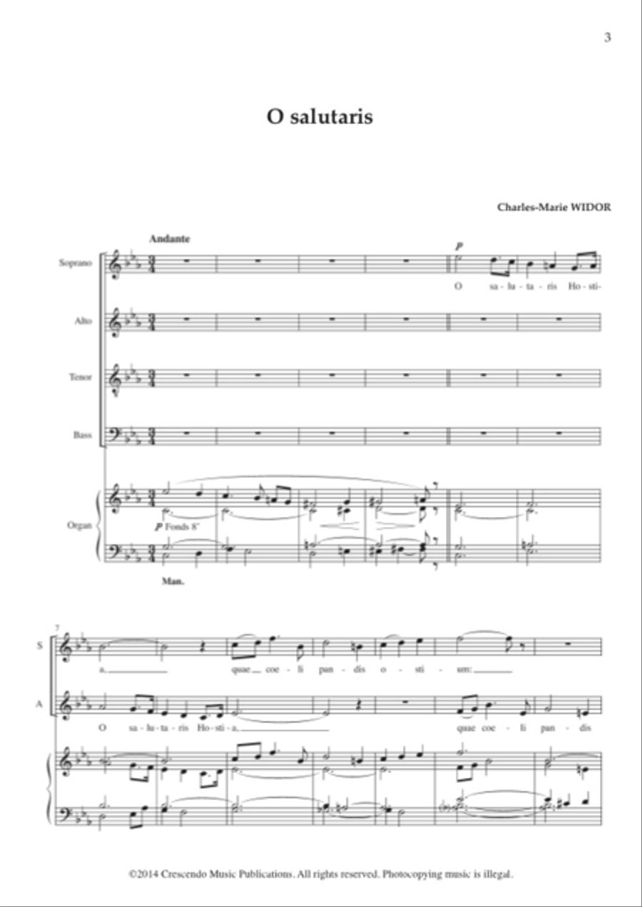 O salutaris O salutaris 4-Part scores gallery preview page 2