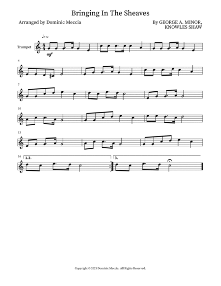 Bringing In The Sheaves Small Ensemble scores gallery preview page 3