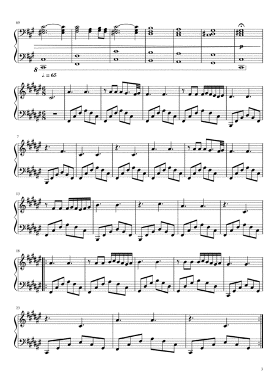 Zephyr - E.Currin Zephyr - E.Currin Piano Solo scores gallery preview page 3