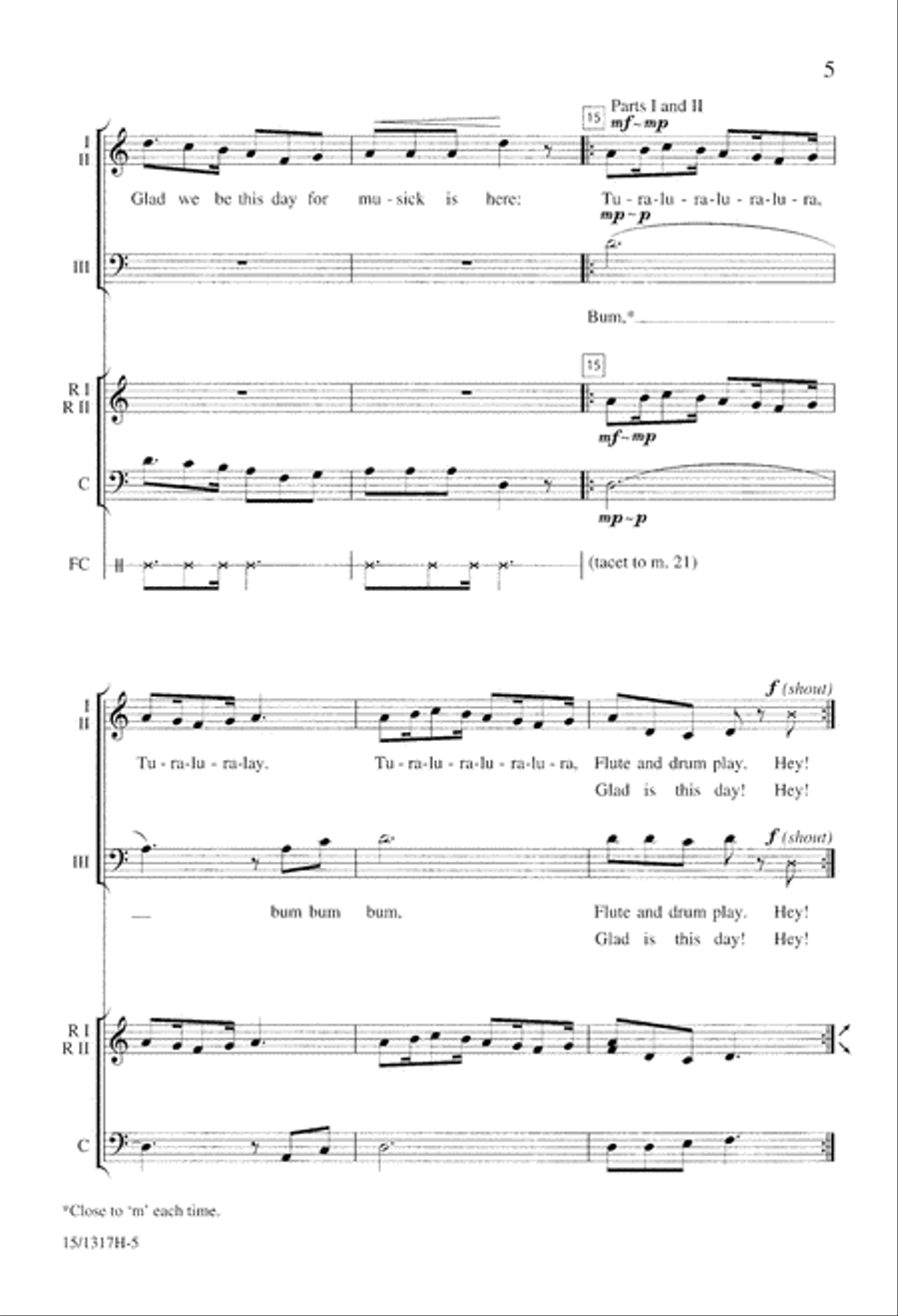 Glad We Be This Day 3-Part scores gallery preview page 5