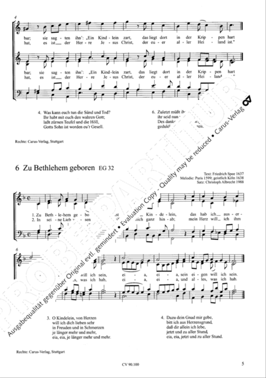Chorsatze zum Evangelischen Gesangbuch Choir scores gallery preview page 10
