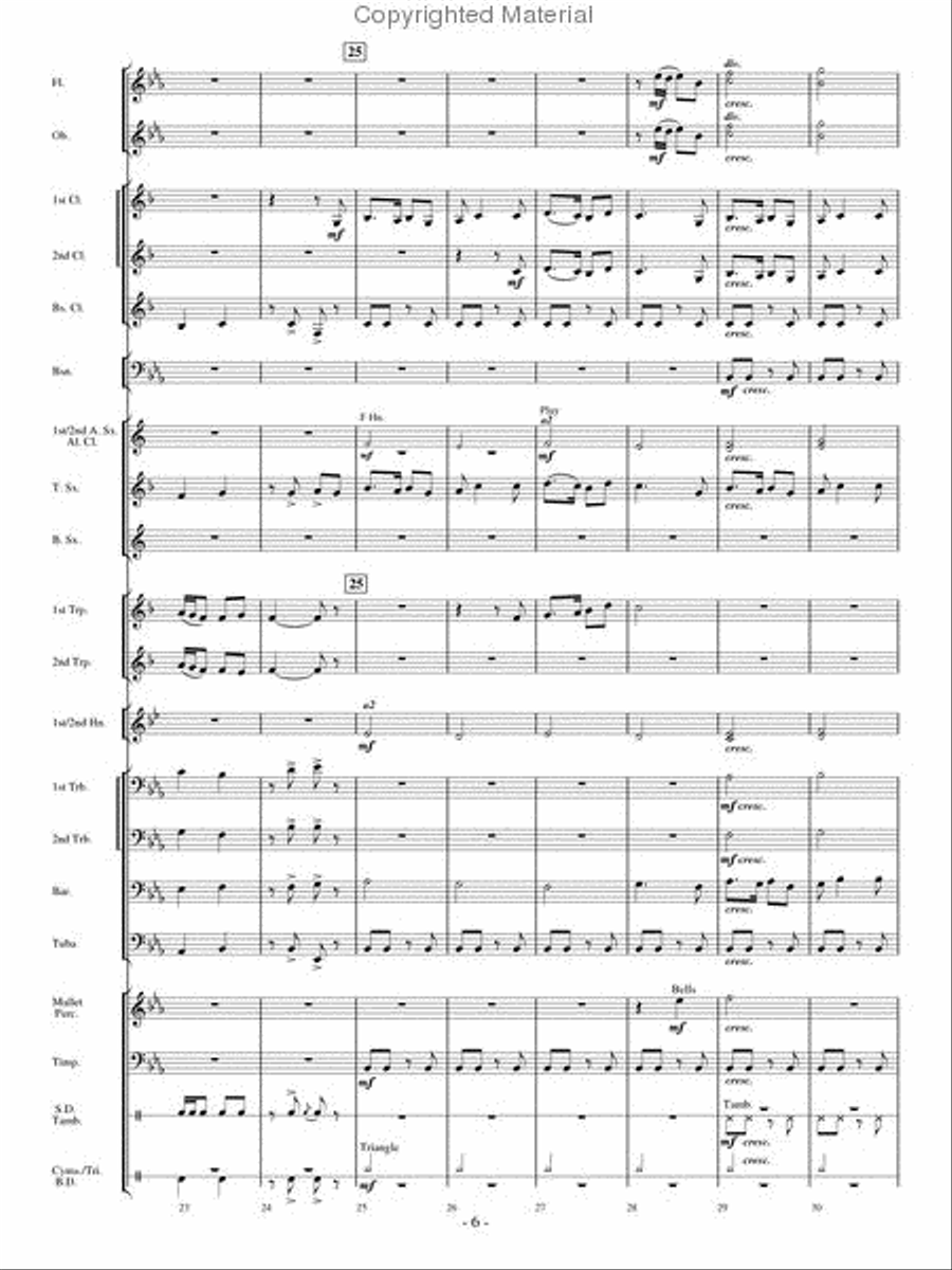 Aspen Overture Aspen Overture Concert Band scores gallery preview page 5