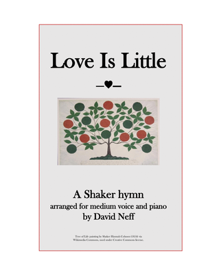 Book cover for Love Is Little (medium voice)