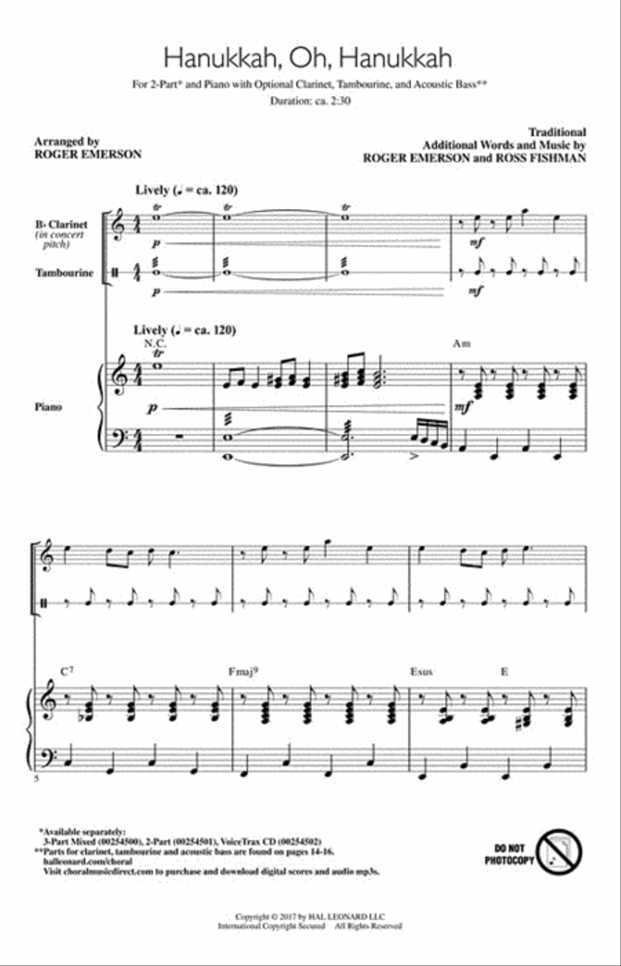 Hanukkah, Oh, Hanukkah 2-Part scores gallery preview page 2