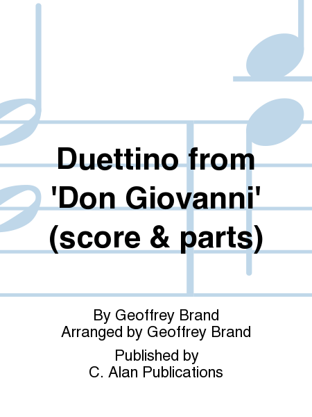 Duettino from 'Don Giovanni' (score & parts)