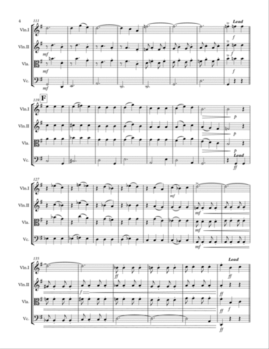 The Most Wonderful Time Of The Year String Quartet scores gallery preview page 5