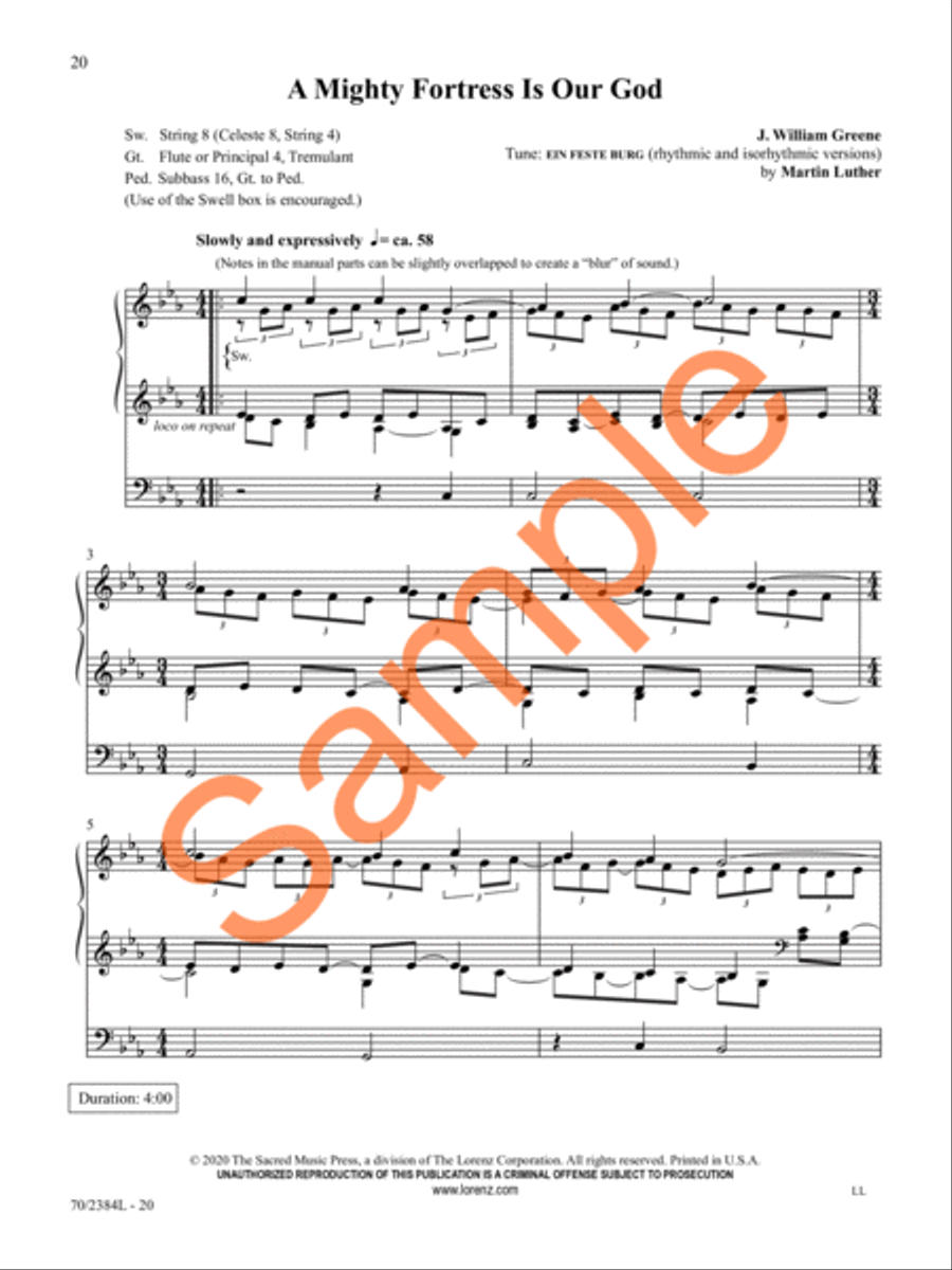 The Organist's Library, Vol. 72 Organ Solo scores gallery preview page 16