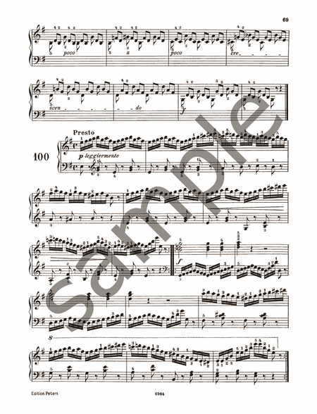 100 Easy Studies Op. 139 for Piano