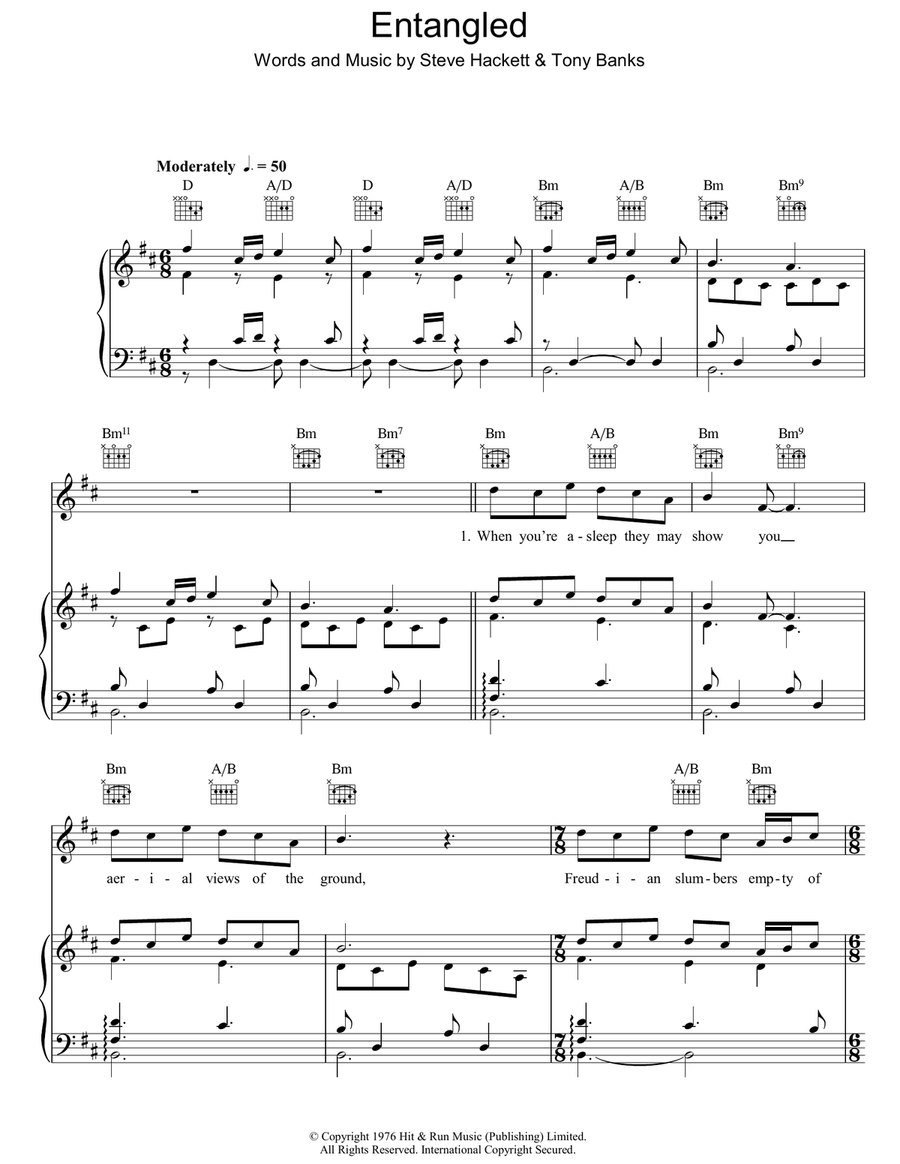 Entangled Acoustic Guitar scores gallery preview page 1
