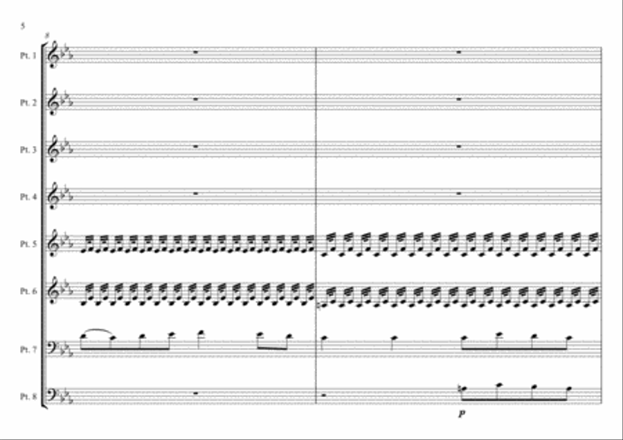 The Lord Of The Dance The Lord Of The Dance Woodwind Ensemble scores gallery preview page 6