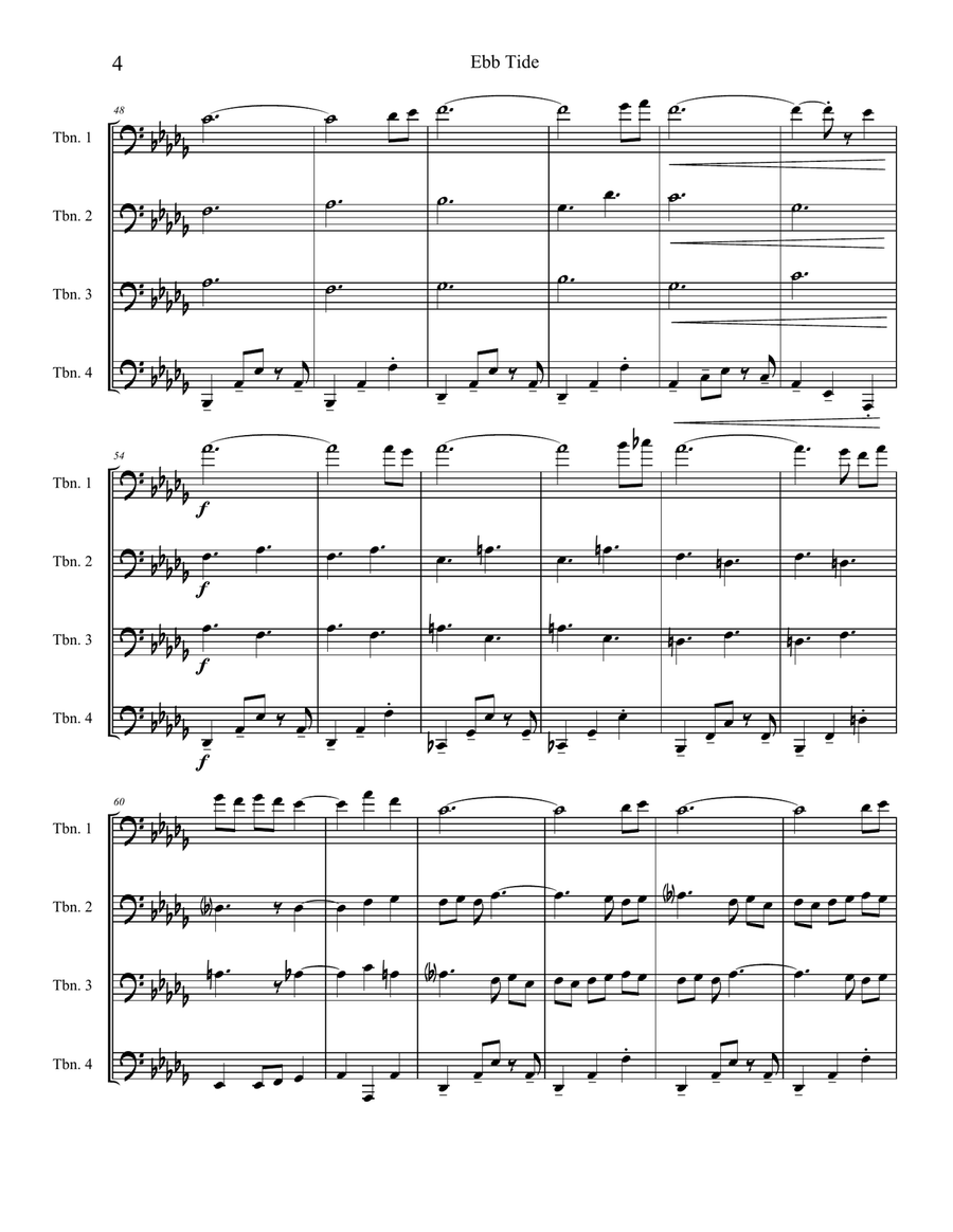 Ebb Tide Brass Quartet scores gallery preview page 4