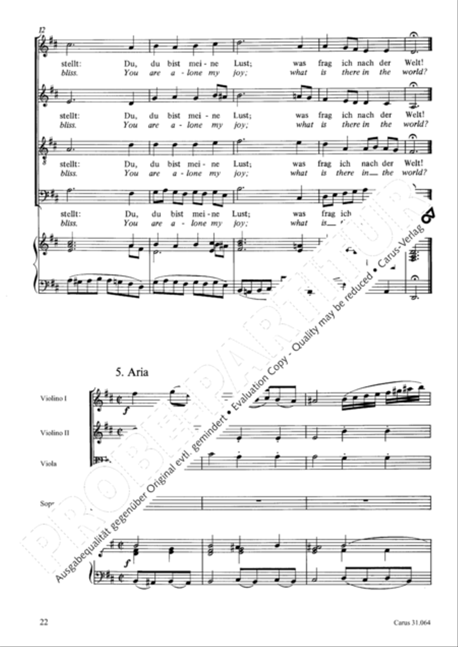 See now, what kind of love (Sehet, welch eine Liebe hat uns der Vater erzeiget) 4-Part scores gallery preview page 23