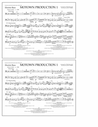 Motown Production 1(arr. Tom Wallace) - Electric Bass