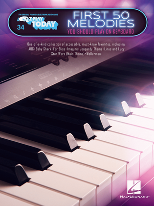 Book cover for First 50 Melodies You Should Play on Keyboard