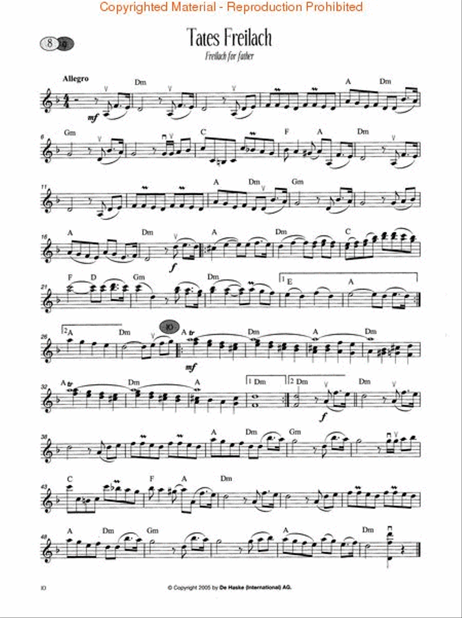 All Time Klezmers Violin Solo scores gallery preview page 3