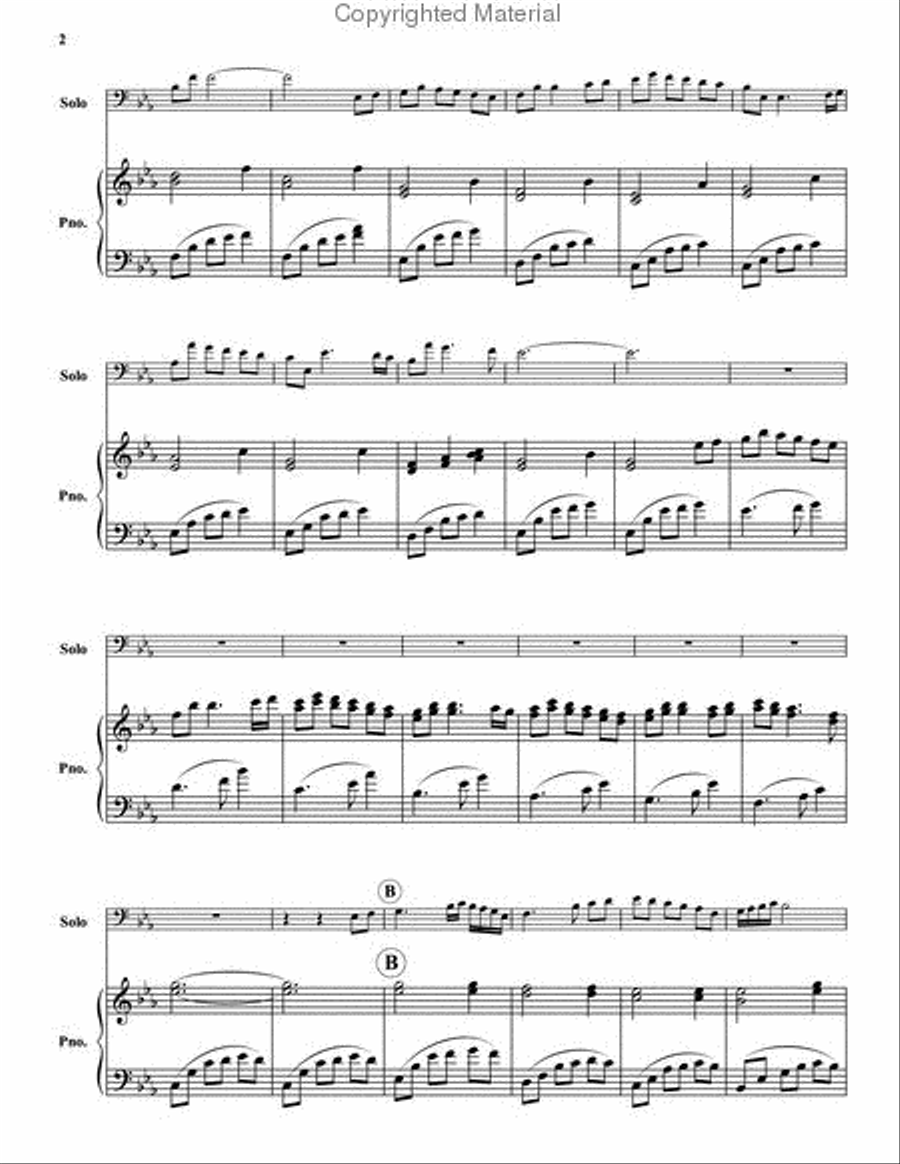 Lauren's Lullaby (for my daughter) Euphonium scores gallery preview page 3