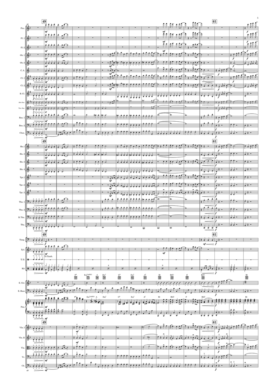 Mr. Blue Sky Full Orchestra scores gallery preview page 5