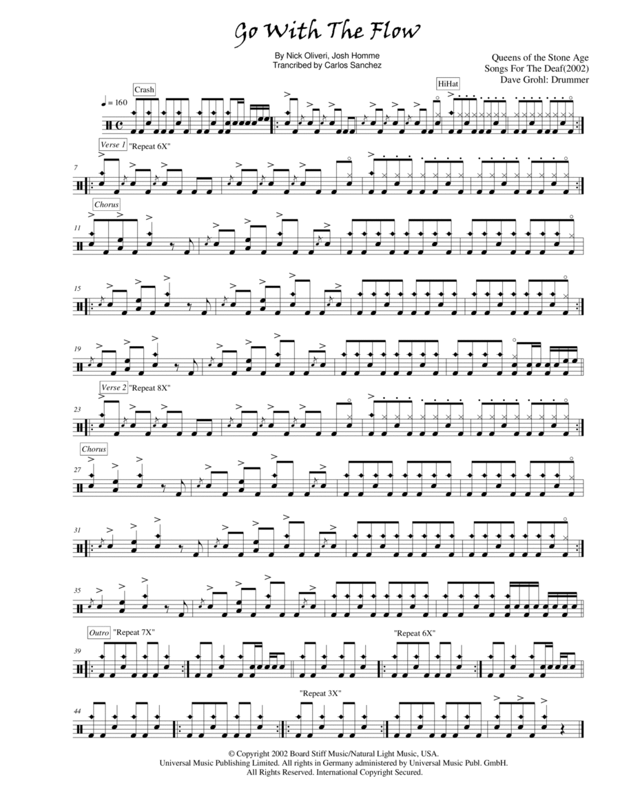 Go With The Flow Drum Set scores gallery preview page 1