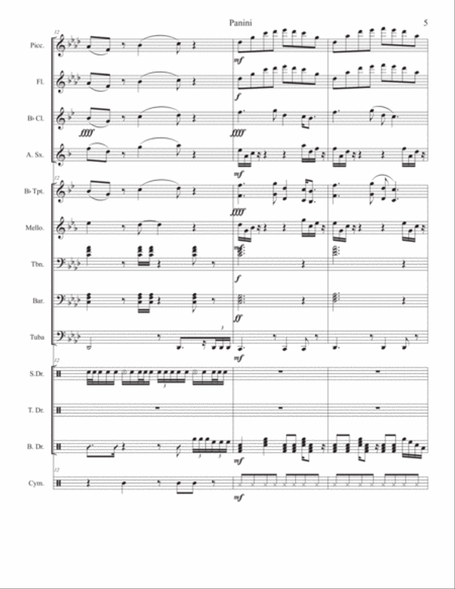 Panini Panini Large Ensemble scores gallery preview page 5