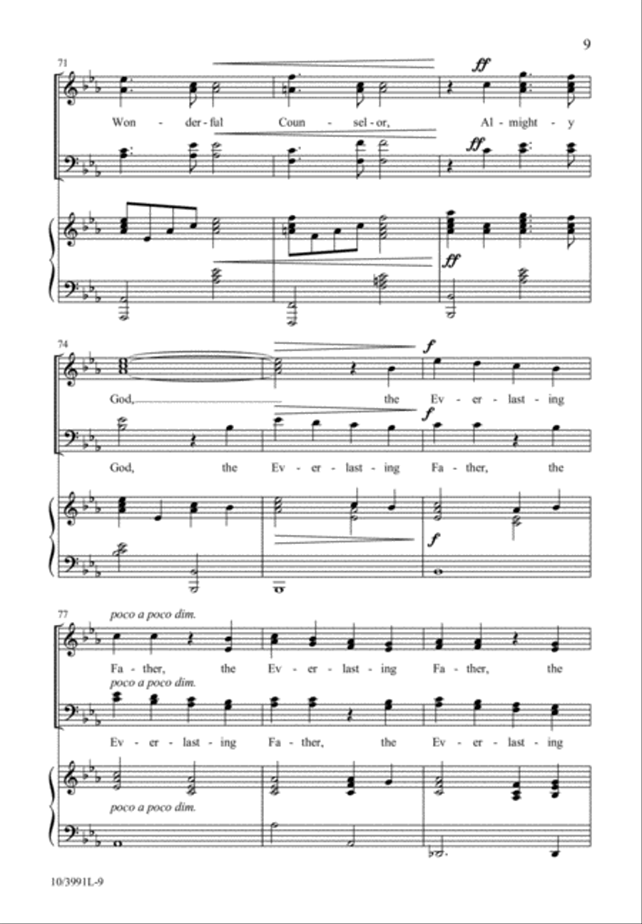 Star of Advent 4-Part scores gallery preview page 10